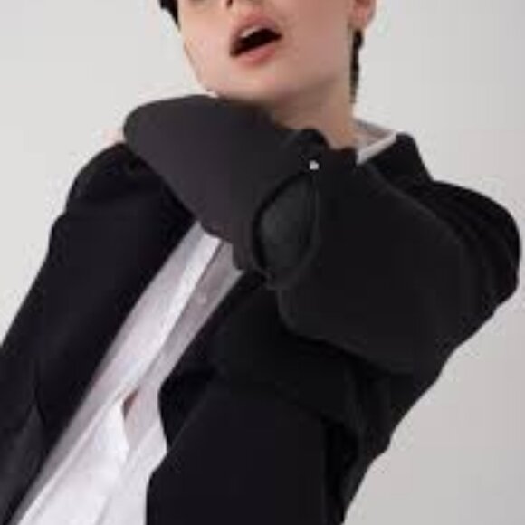 Sosken Studios GOBIN - Neoprene Short Jacket Black open front women's Size 3 - Picture 10 of 10